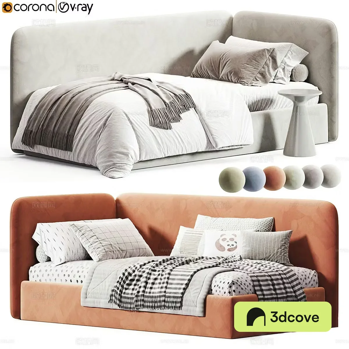 Fabric children’s bed single bed child bed boy bed girl bed daughter bed pillow bed