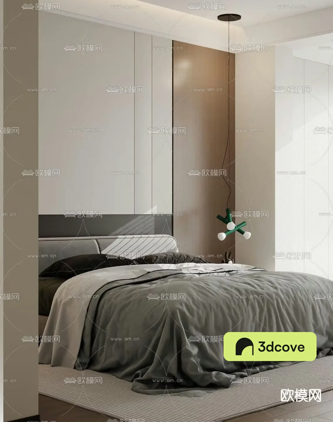 Modern double bed