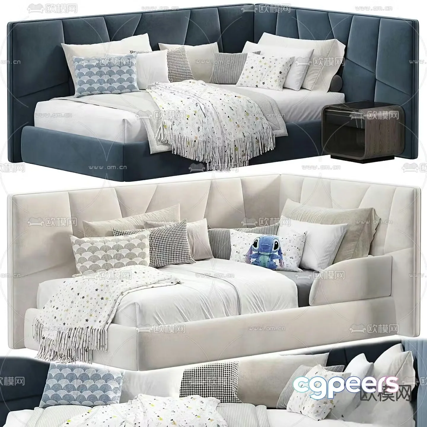 Garnika children’s bed sofa bed 3d model
