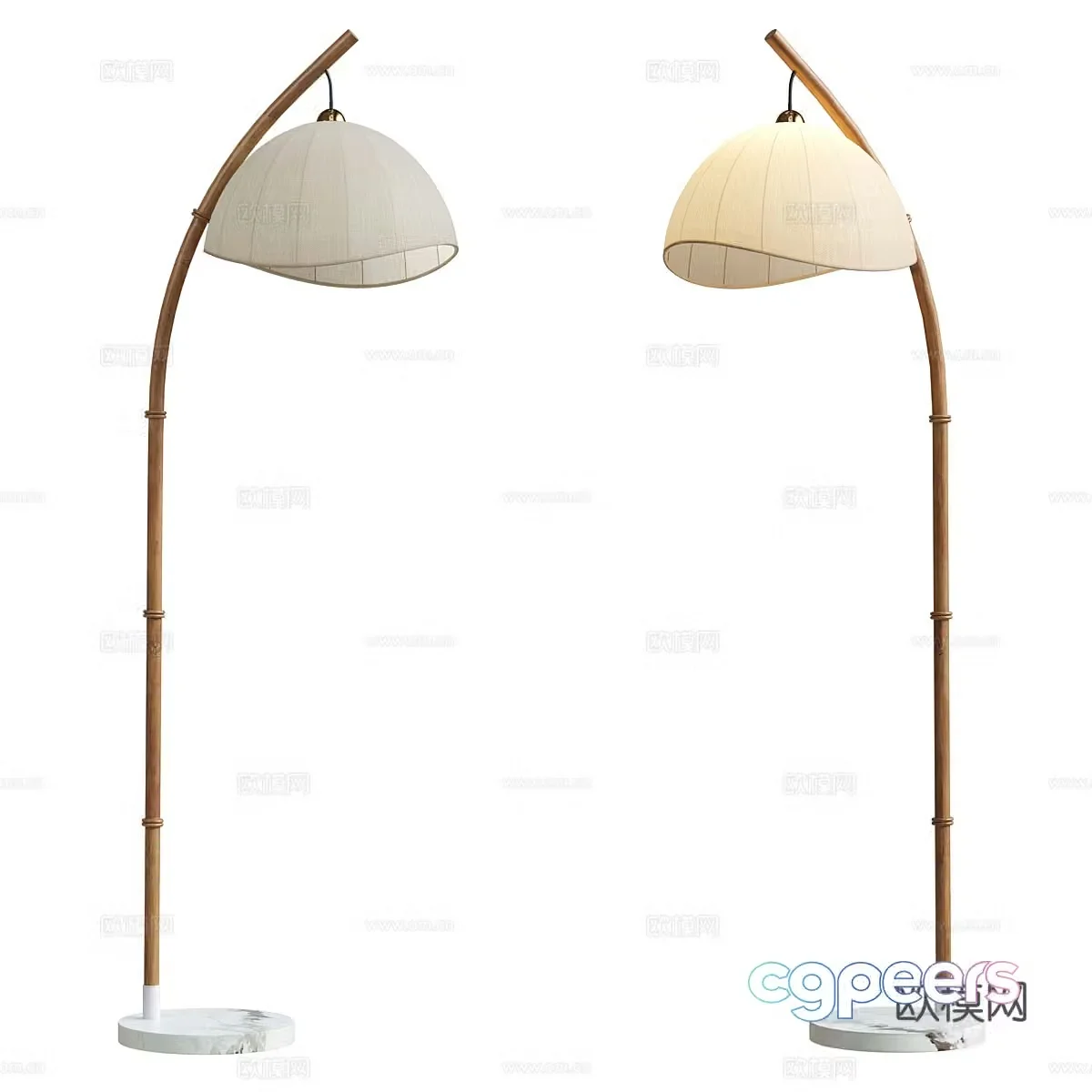 New Chinese floor lamp 3D model