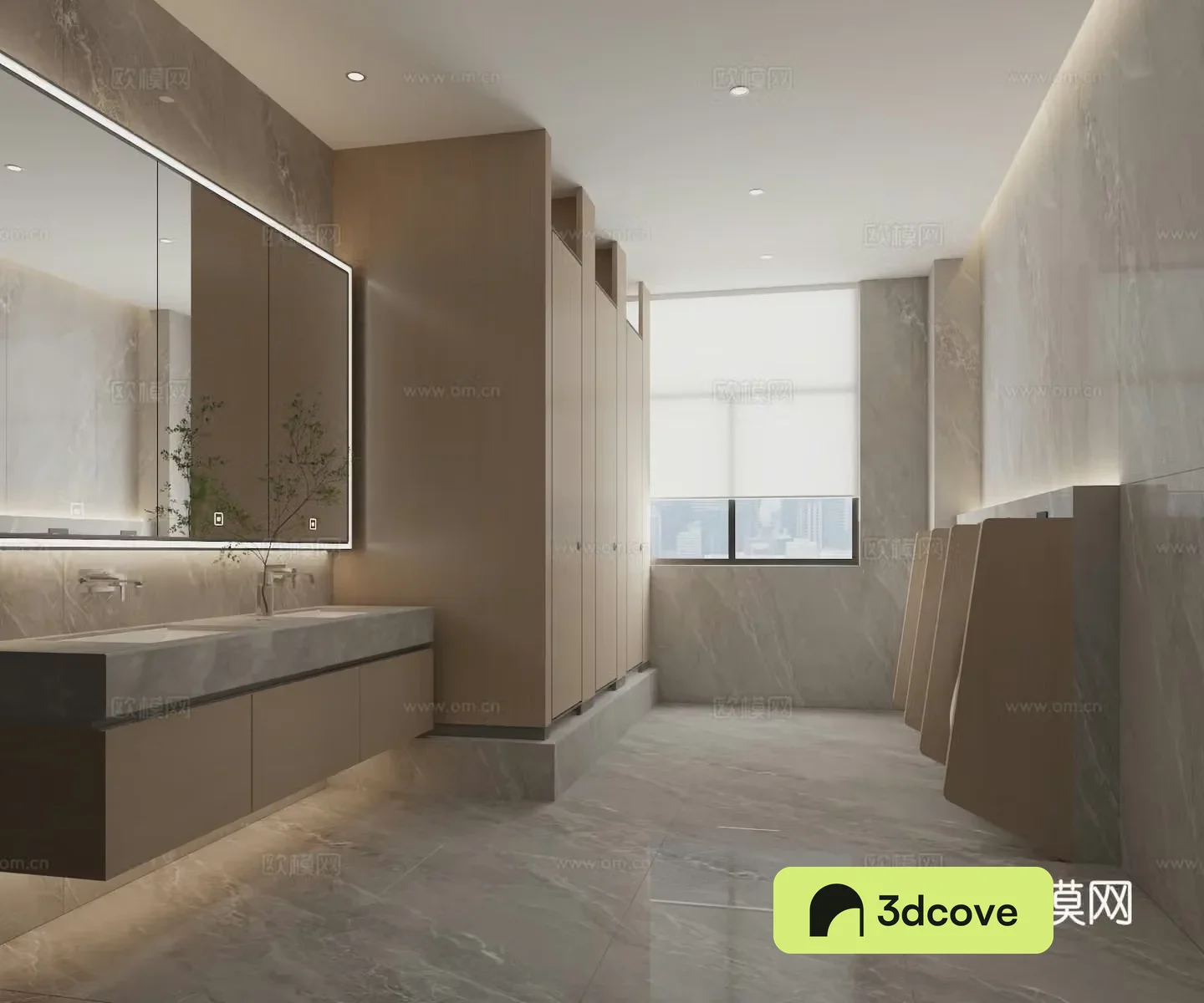 Modern work bathroom