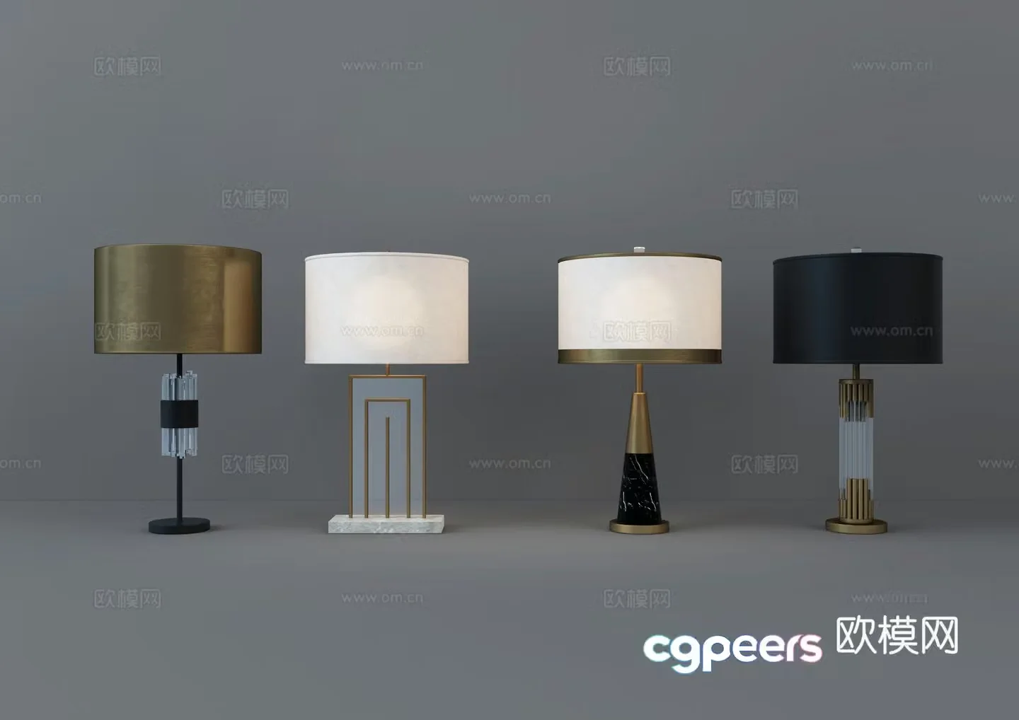 Modern desk lamp 3d model