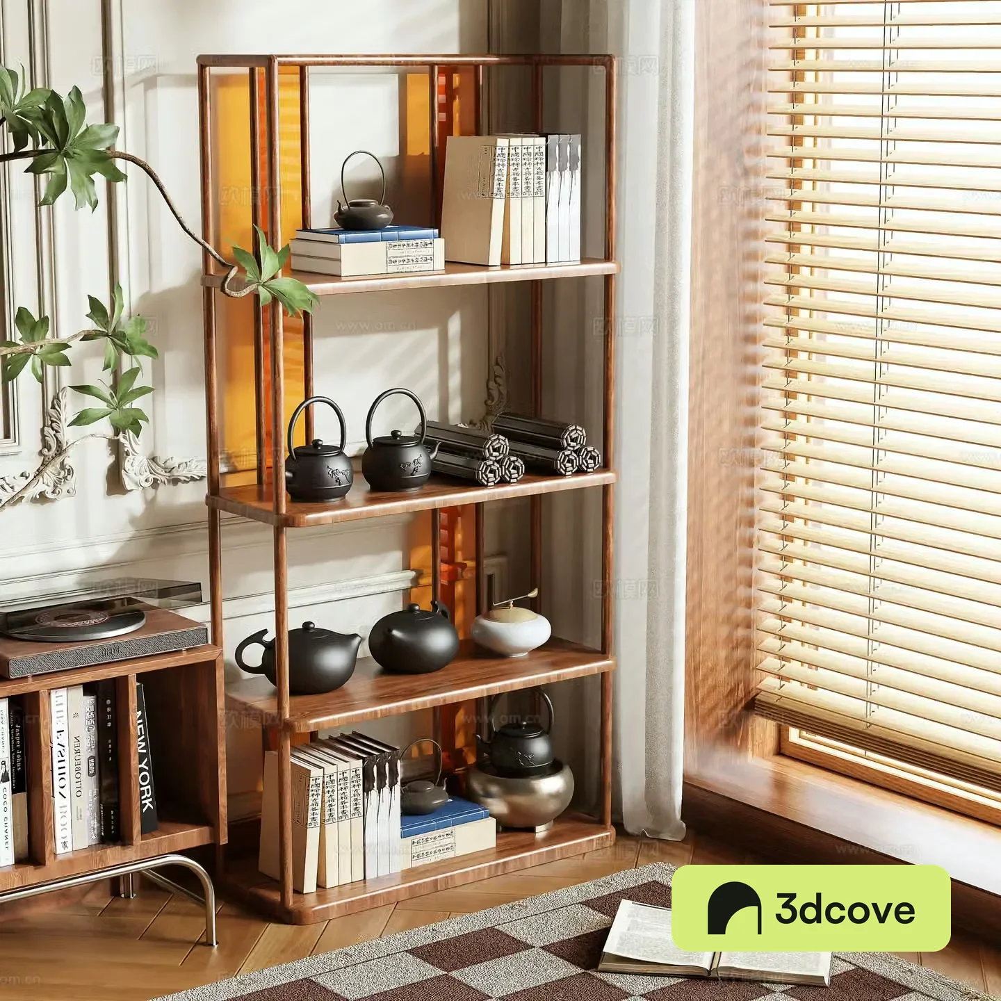New Chinese style decorative rack storage rack