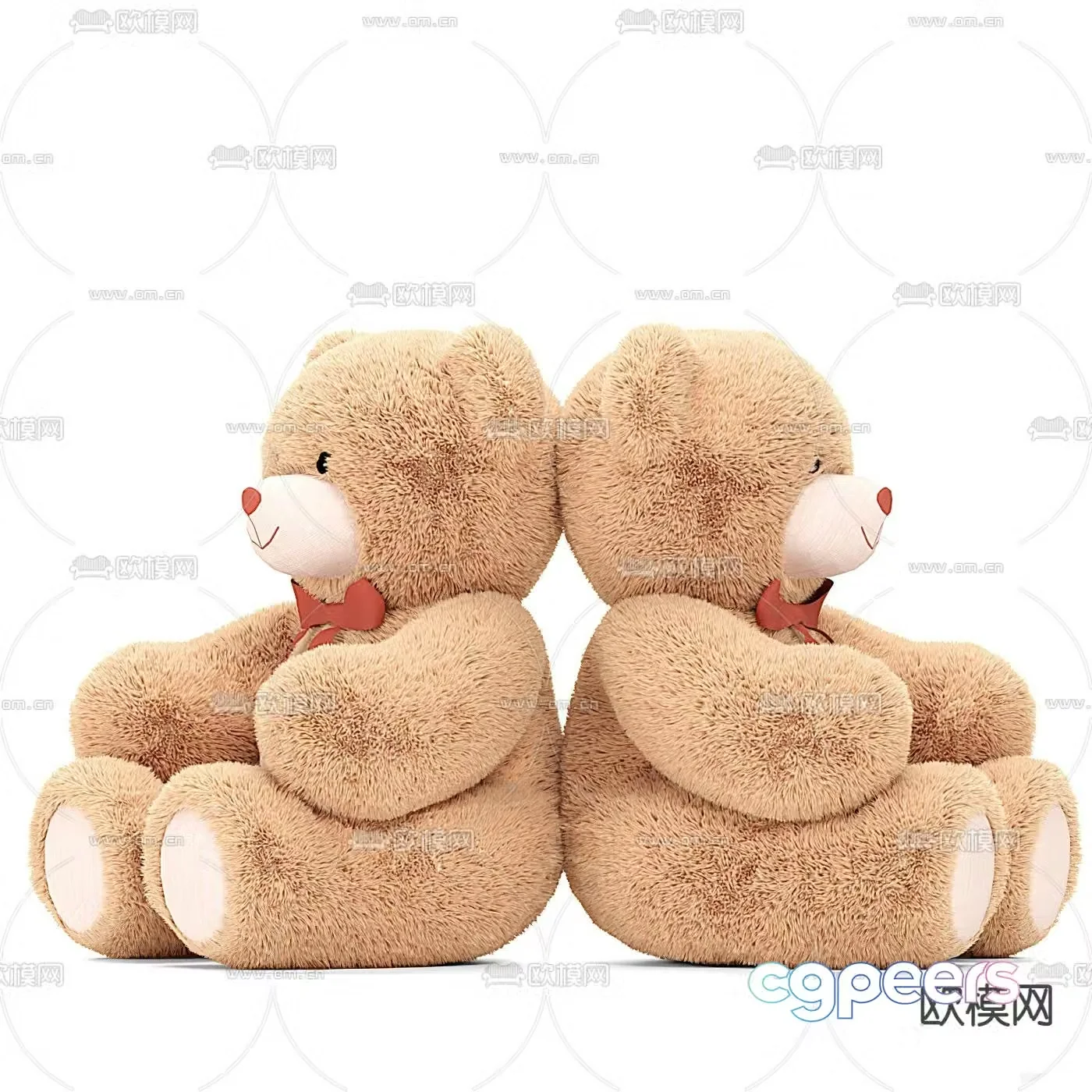 Modern children’s stuffed teddy bear 3d model