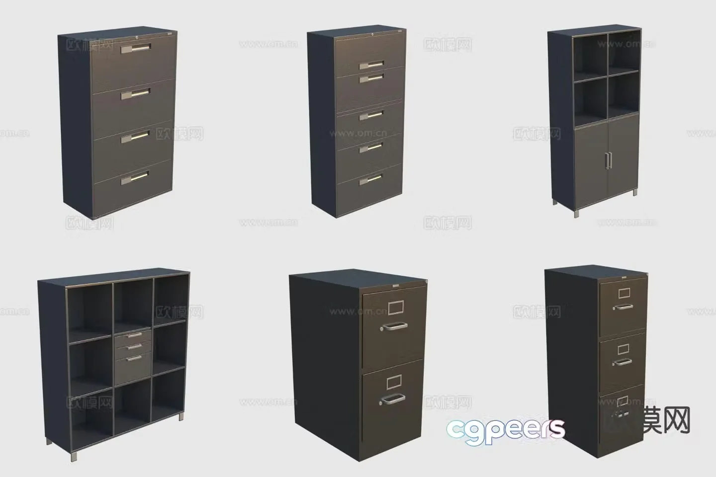 Office equipment file cabinet office cabinet password cabinet 3d model
