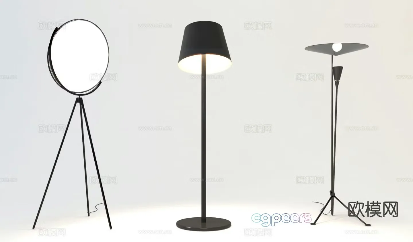 Modern floor lamp 3d model