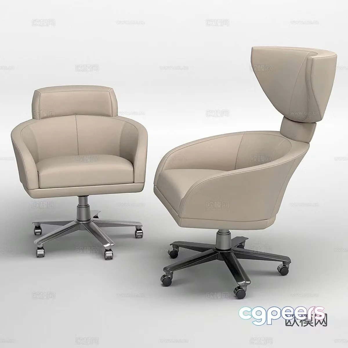 Office chair shift chair staff chair 3d model