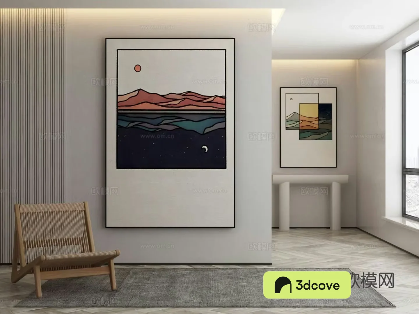 Modern cartoon painting decorative painting
