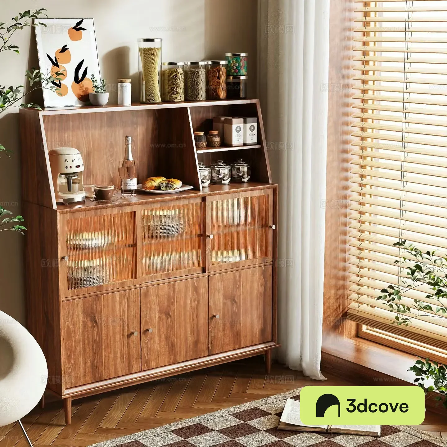 Medieval style sideboard