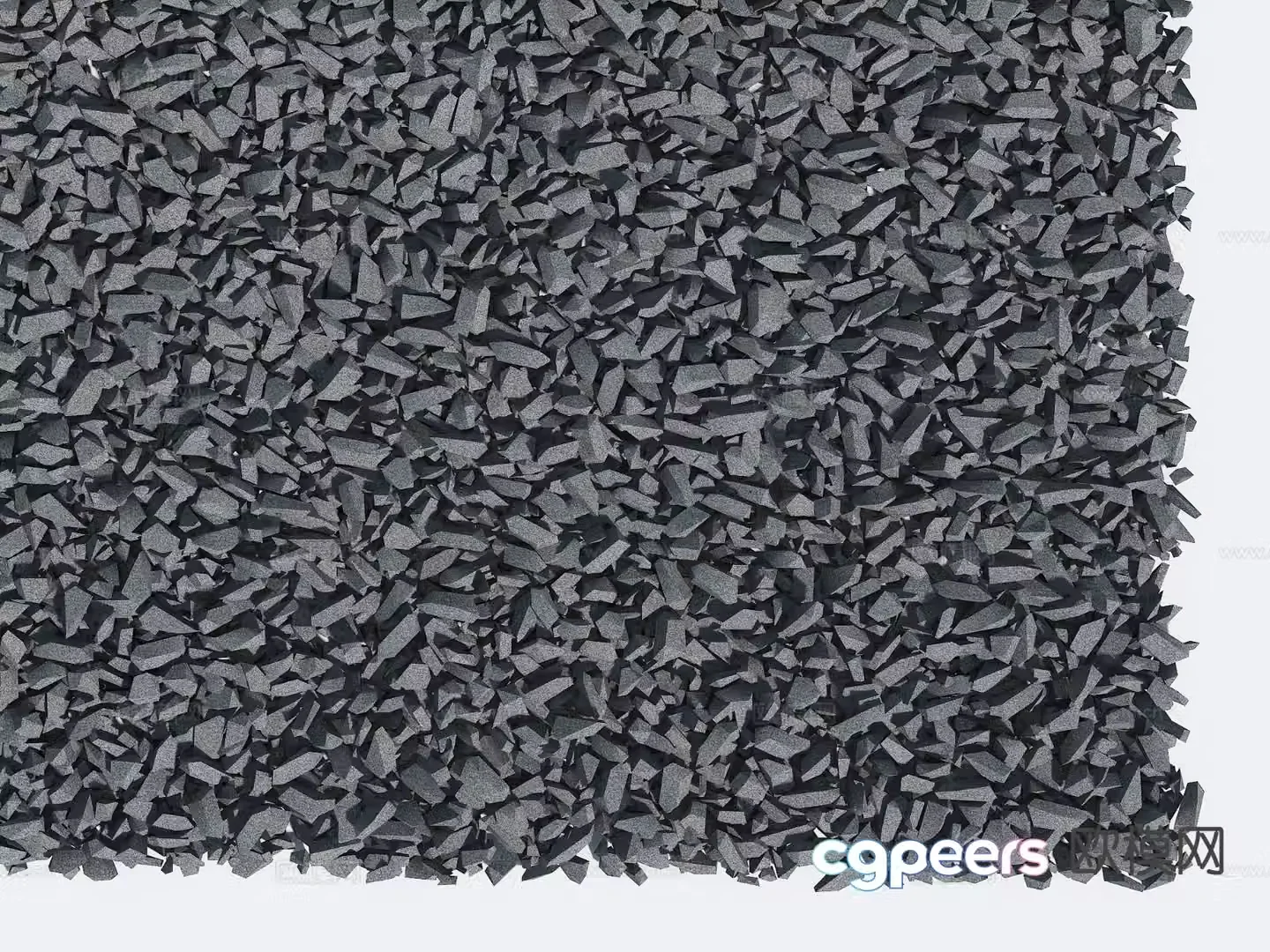 Gravel Landscape Gravel Small Pebbles Small Stones Sand and gravel 3d model