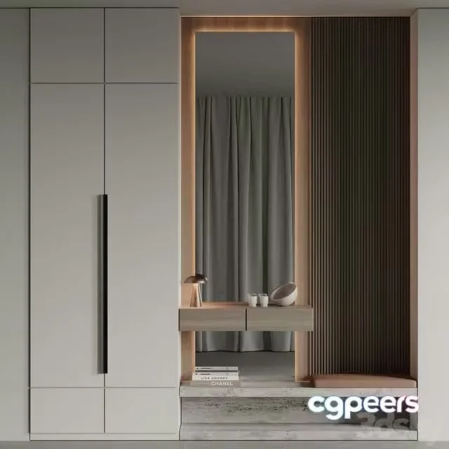 3ds Max Free – Hallway 01 minimalism