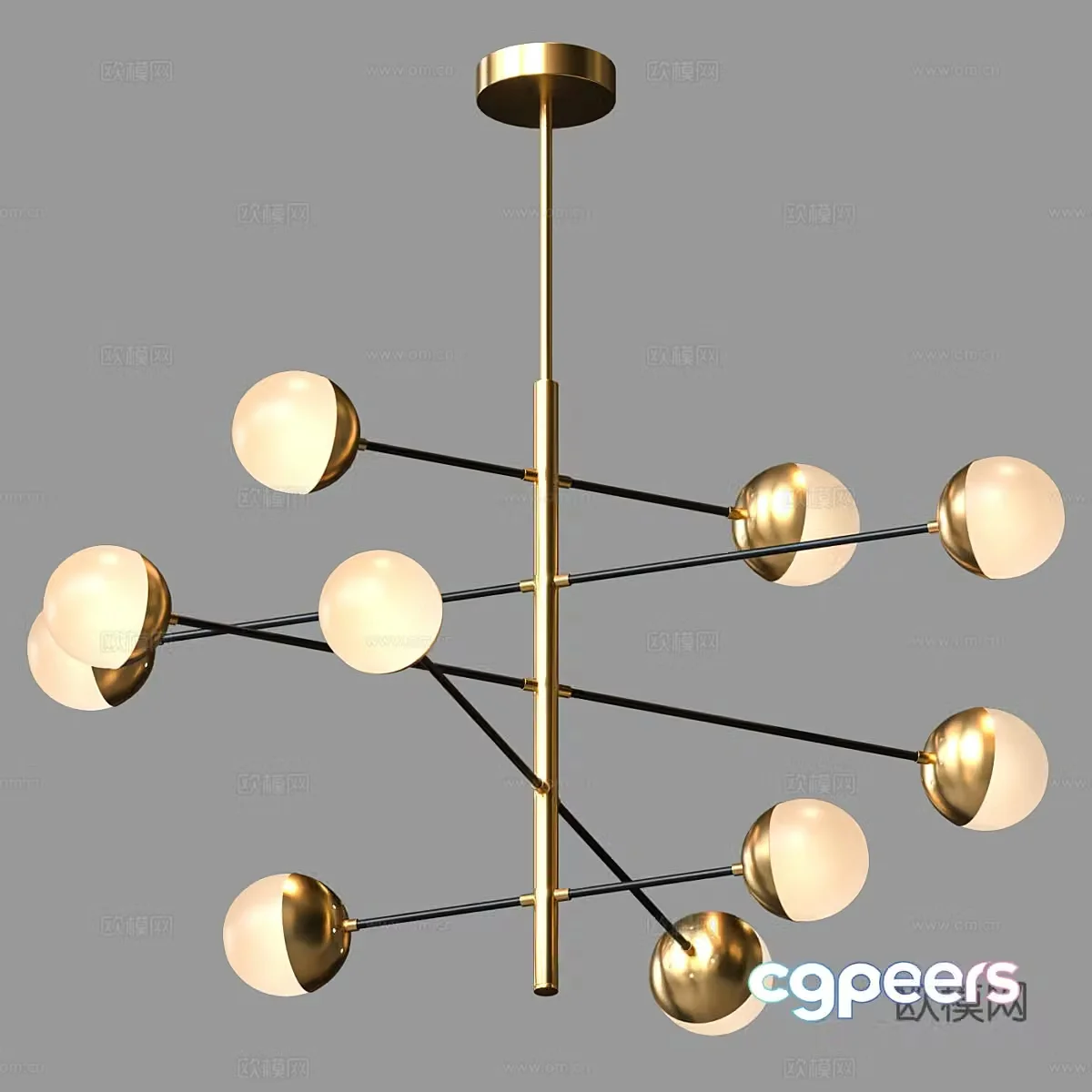Modern simple and light luxury chandeliers chandeliers simple chandeliers restaurant chandeliers living room chandeliers lamp 3d model