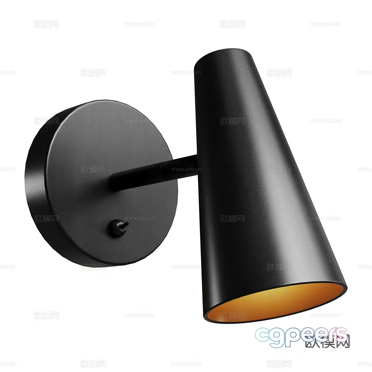 Modern Cres Wall Light 3D Model