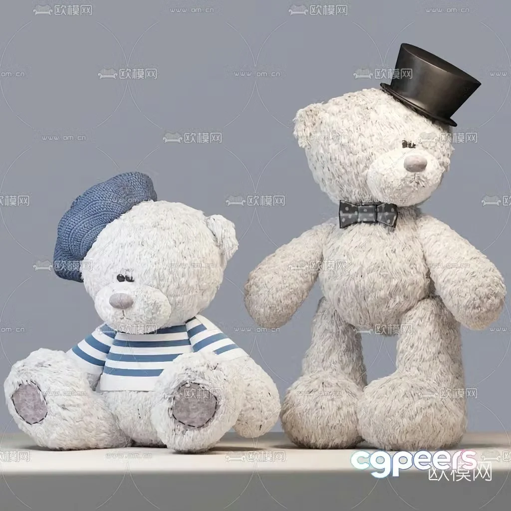 Modern children’s teddy bear 3d model