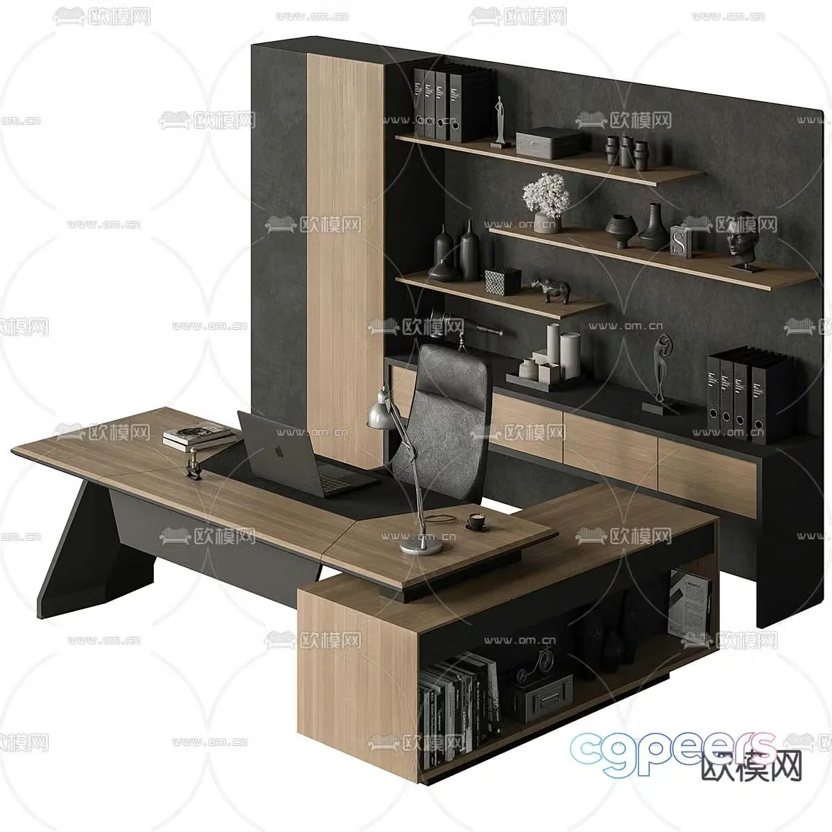 Desk table boss table 3d model