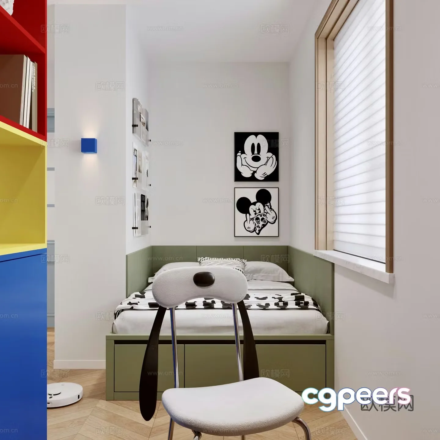 Dopamine children’s room tatami children’s room 3d model