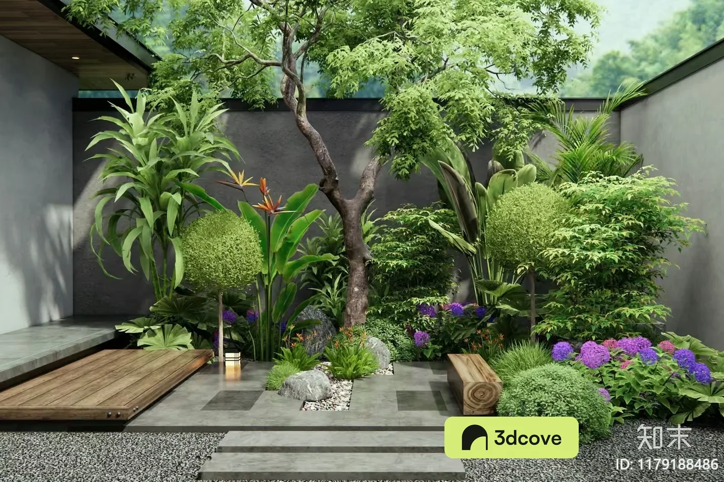 Modern Asian-Inspired Garden