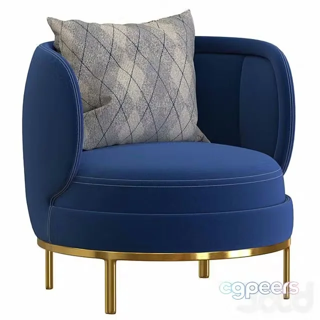 3ds Max Free – Wittmann Vuelta Swivel Lounge Armchair Designed by Jaime Hayon