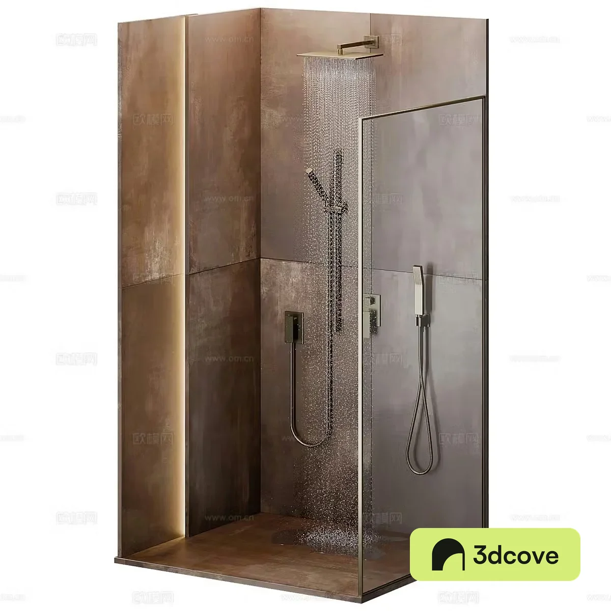 New Chinese style light luxury shower room