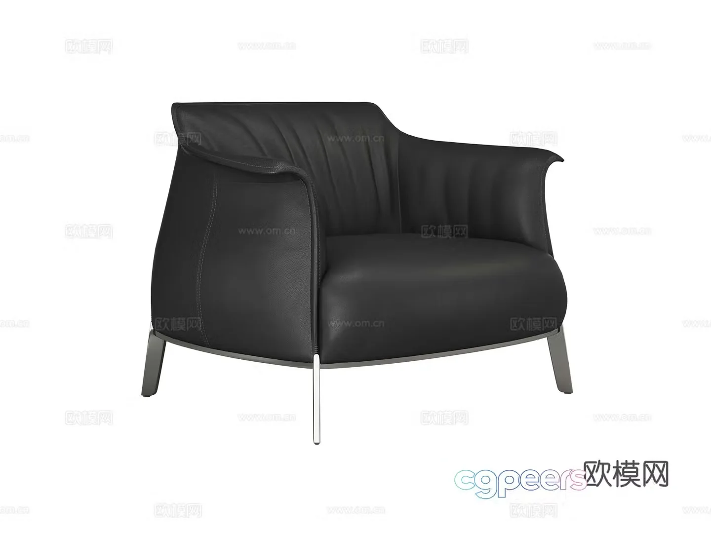 Modern single sofa 3d model