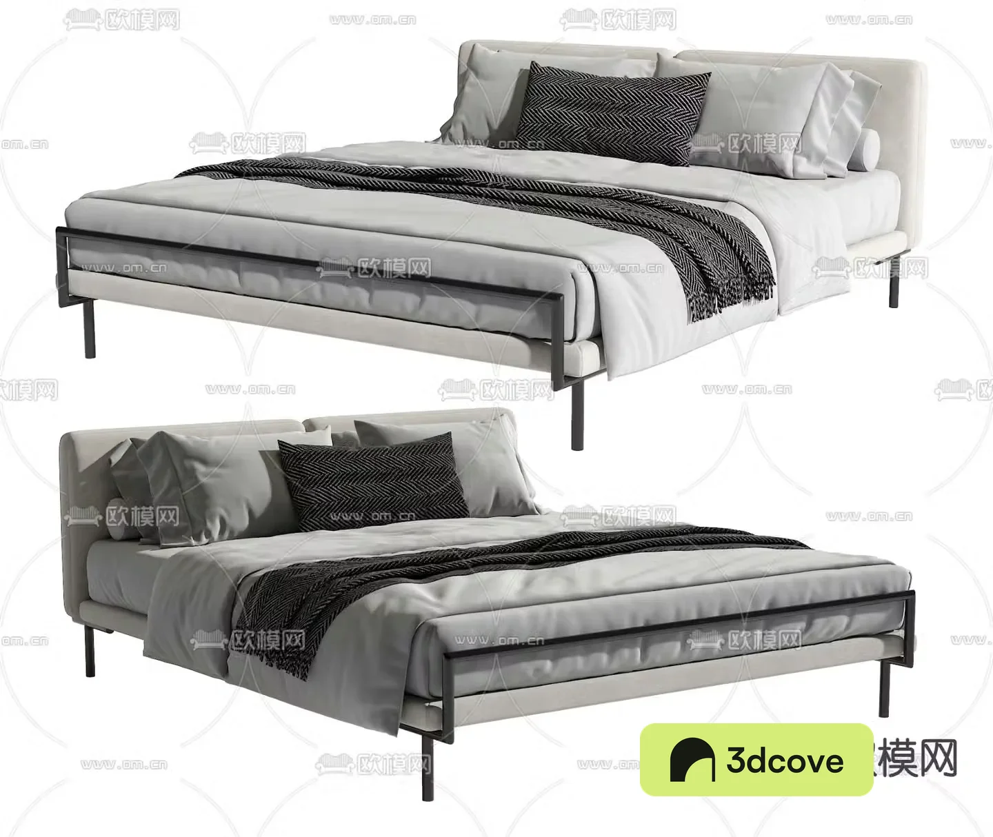 Modern double bed