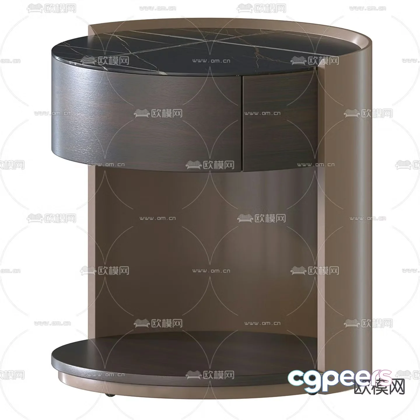 Modern bedside table 3d model