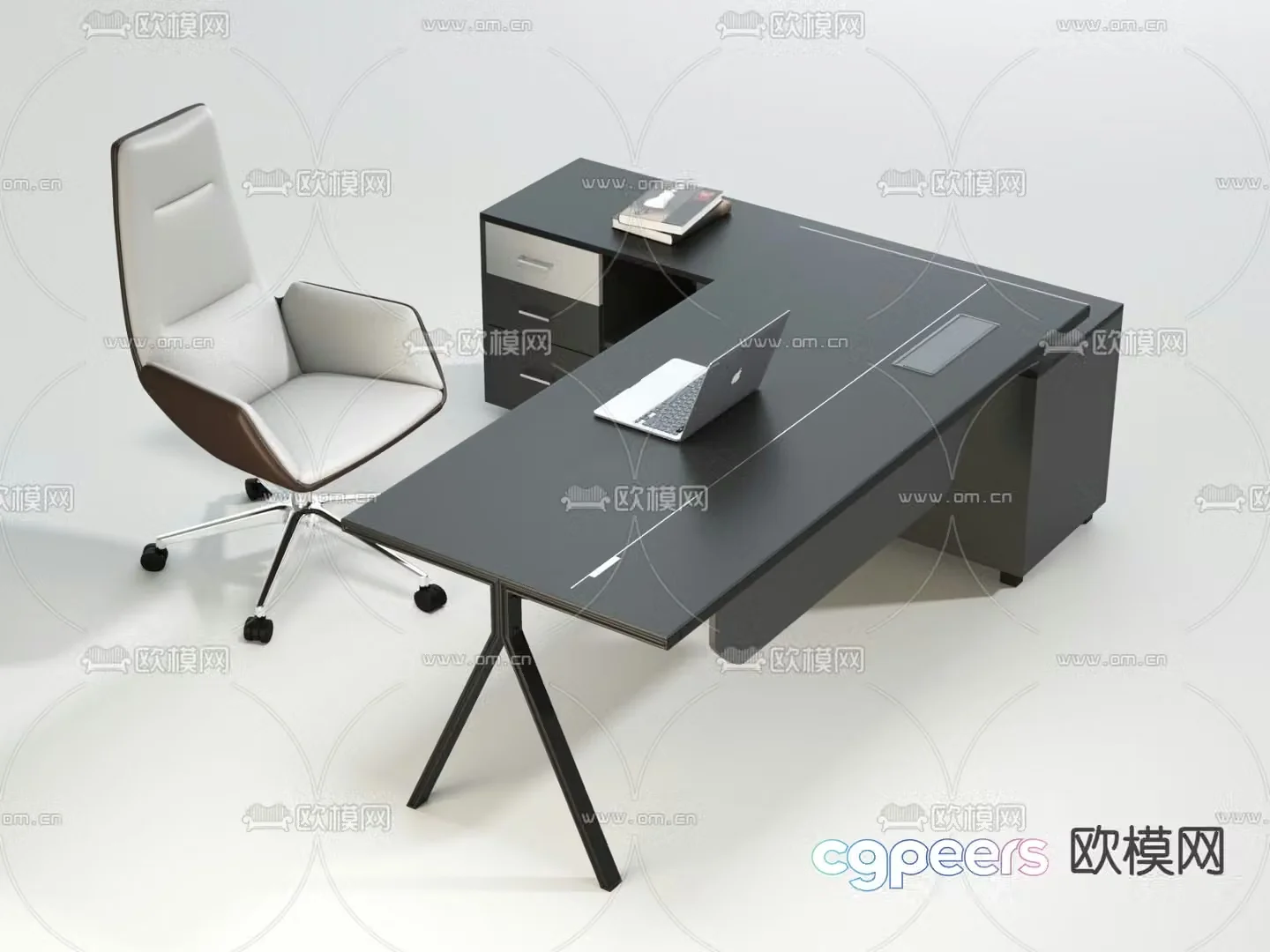 Executive desk executive desk boss desk 3D model