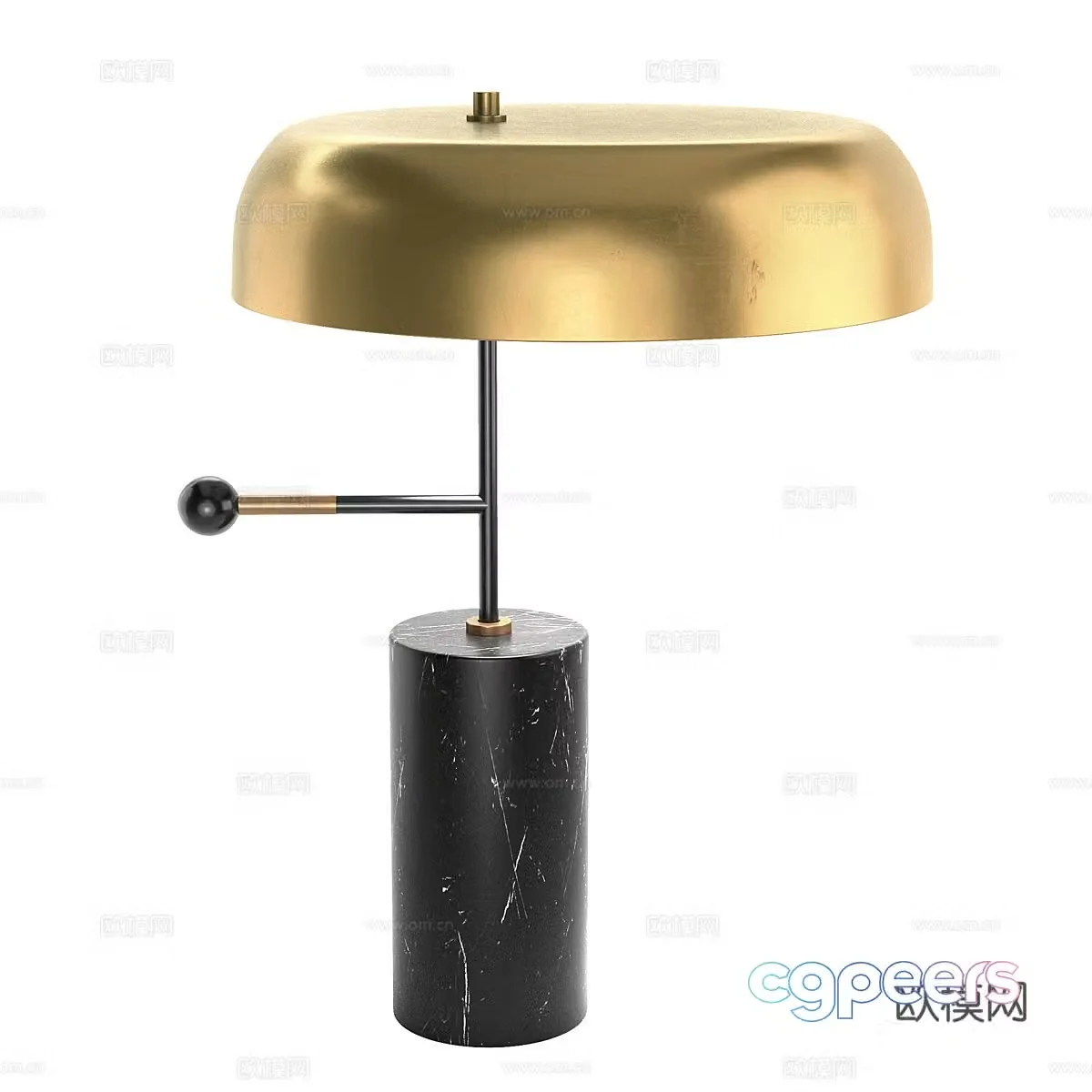 Light luxury table lamp 3D model