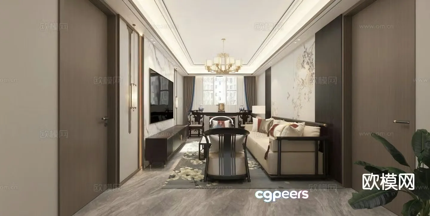 New Chinese restaurant 3D model