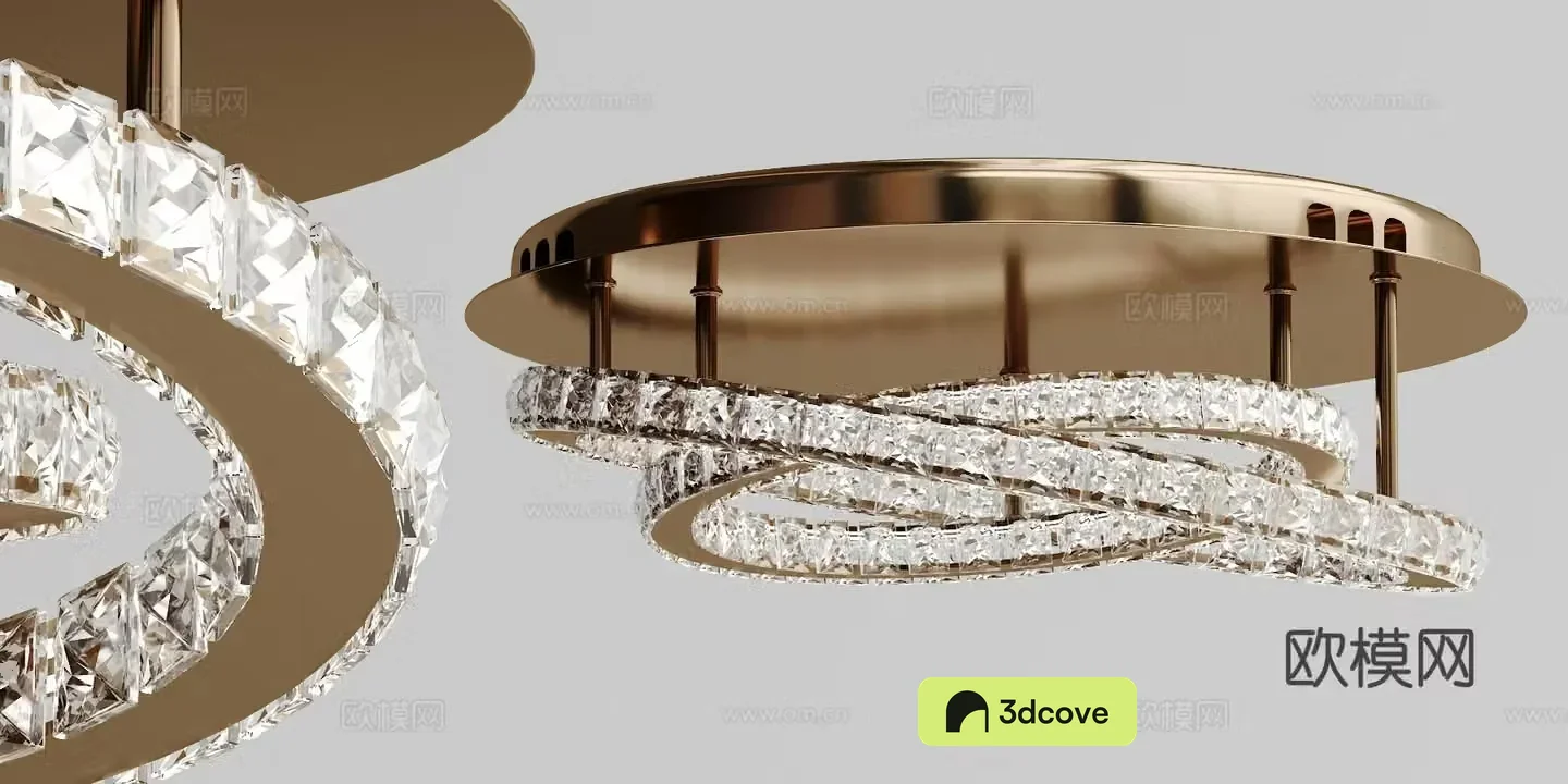 Light luxury crystal ceiling lamp