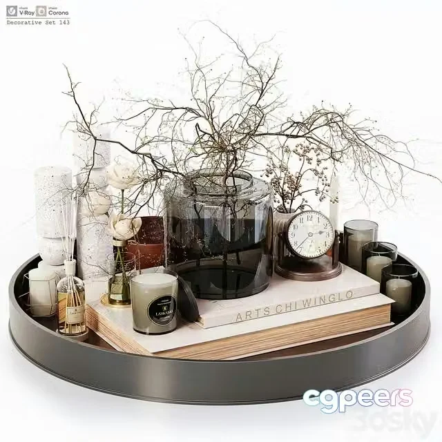 3ds Max Free – Decorative Set 143