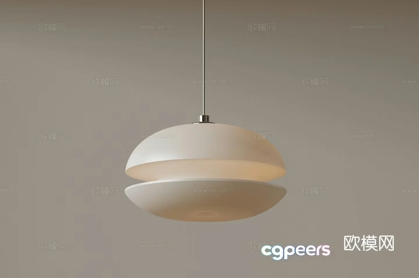 Modern bedside chandelier single head chandelier 3d model