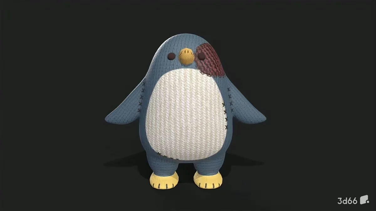 A 3D Penguin Model 3D Model – 19741 – VRAY Render