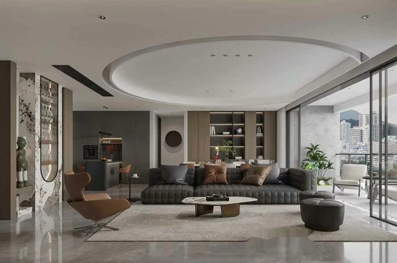 Modern Living Room 3D Model – 12868 – CORONA Render