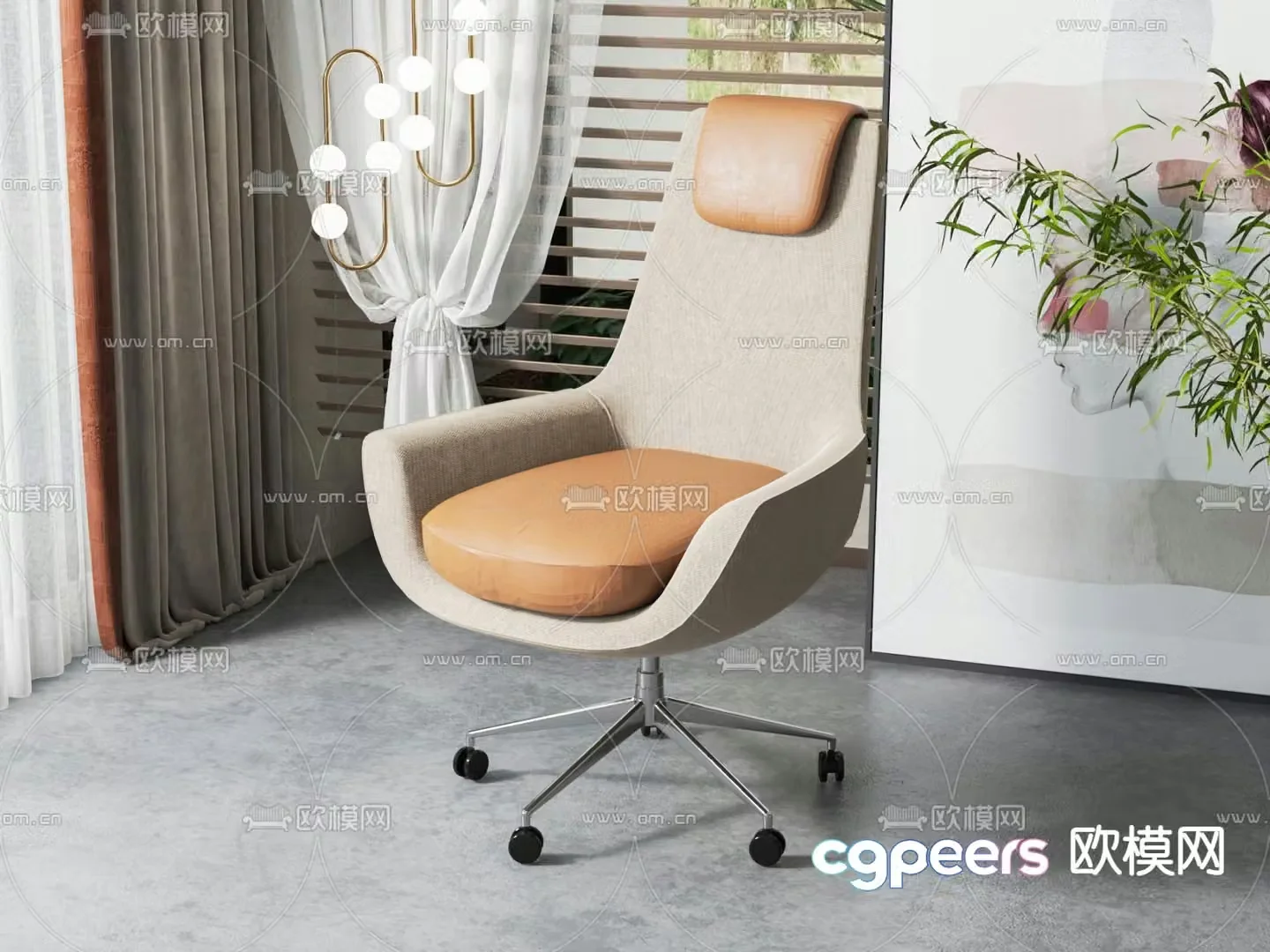 Office chair boss chair executive chair 3d model