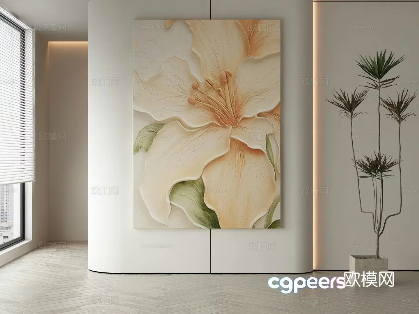 Modern decorative painting 3d model