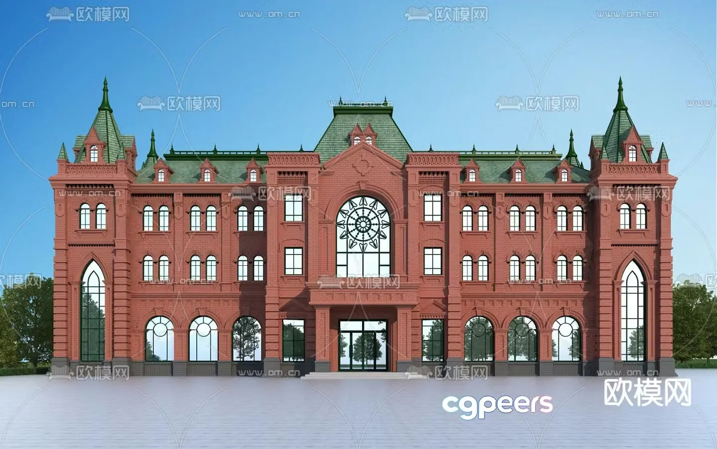 Jane Ou Castle Villa 3D Model