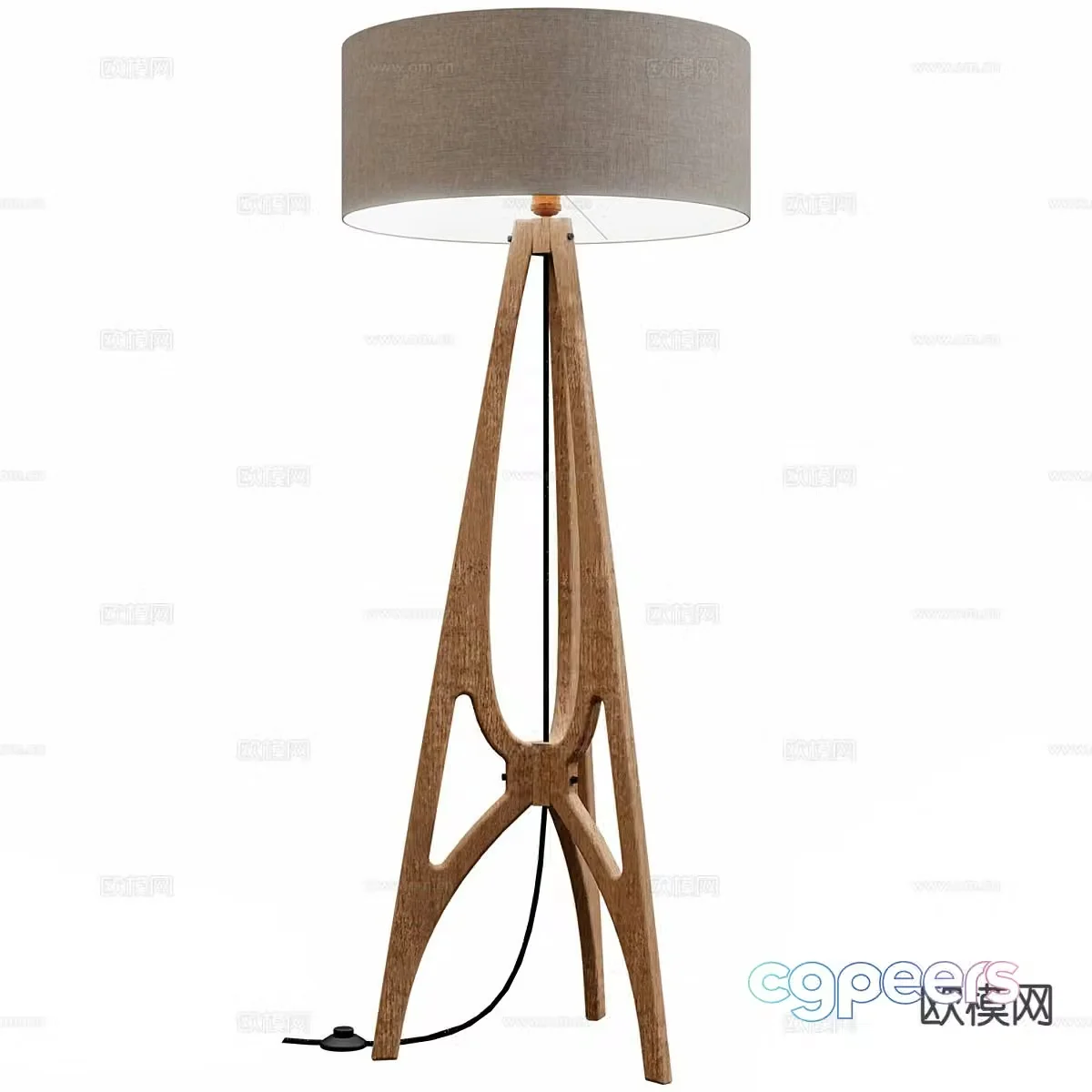 Nordic floor lamp 3d model
