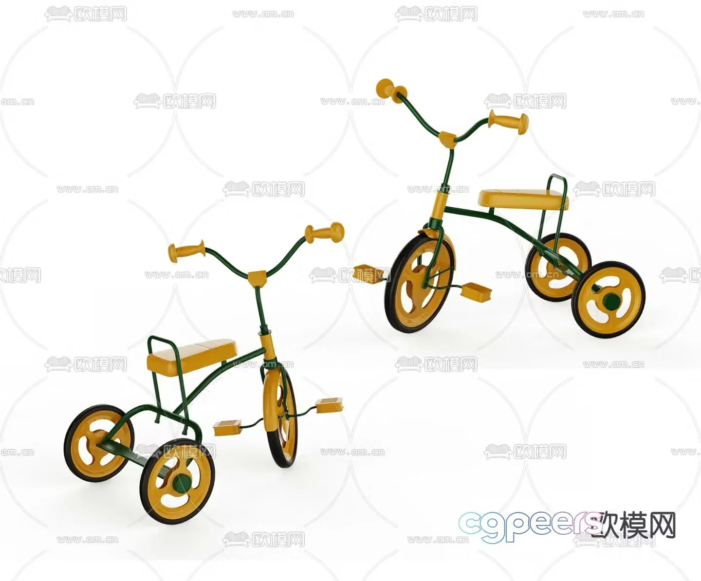 Modern children’s bicycle 3d model