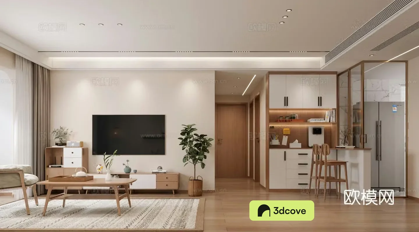Japanese style living and dining room