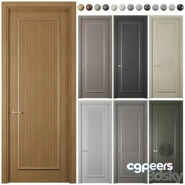 3ds Max Free – Interior door SHARM Volkhovets