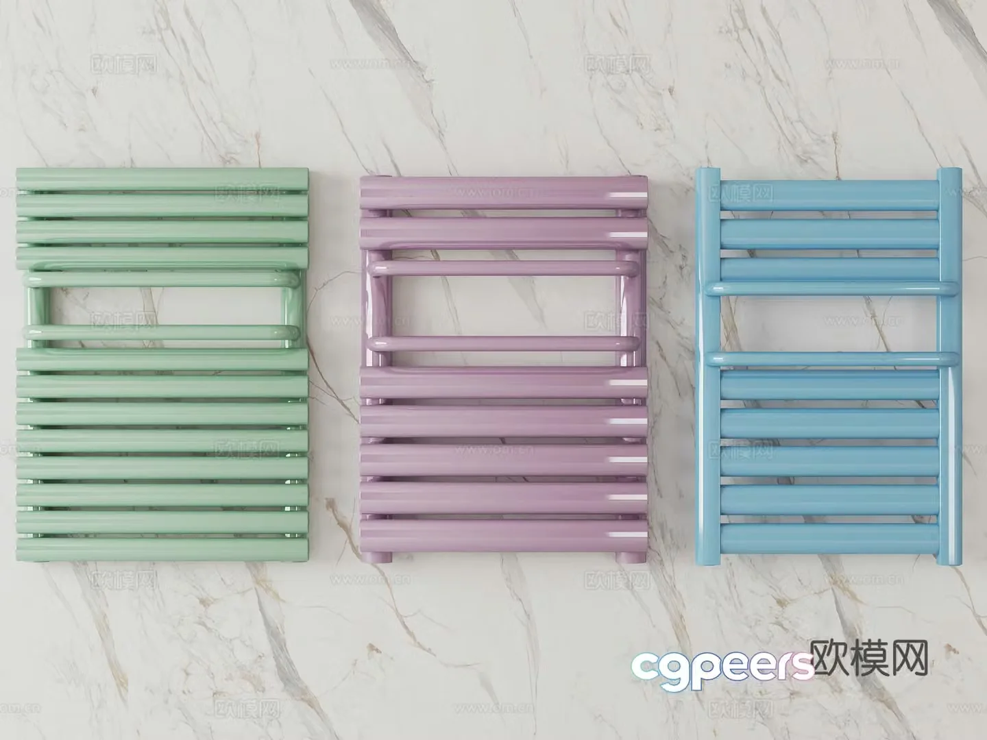 Bathroom radiator 3d model
