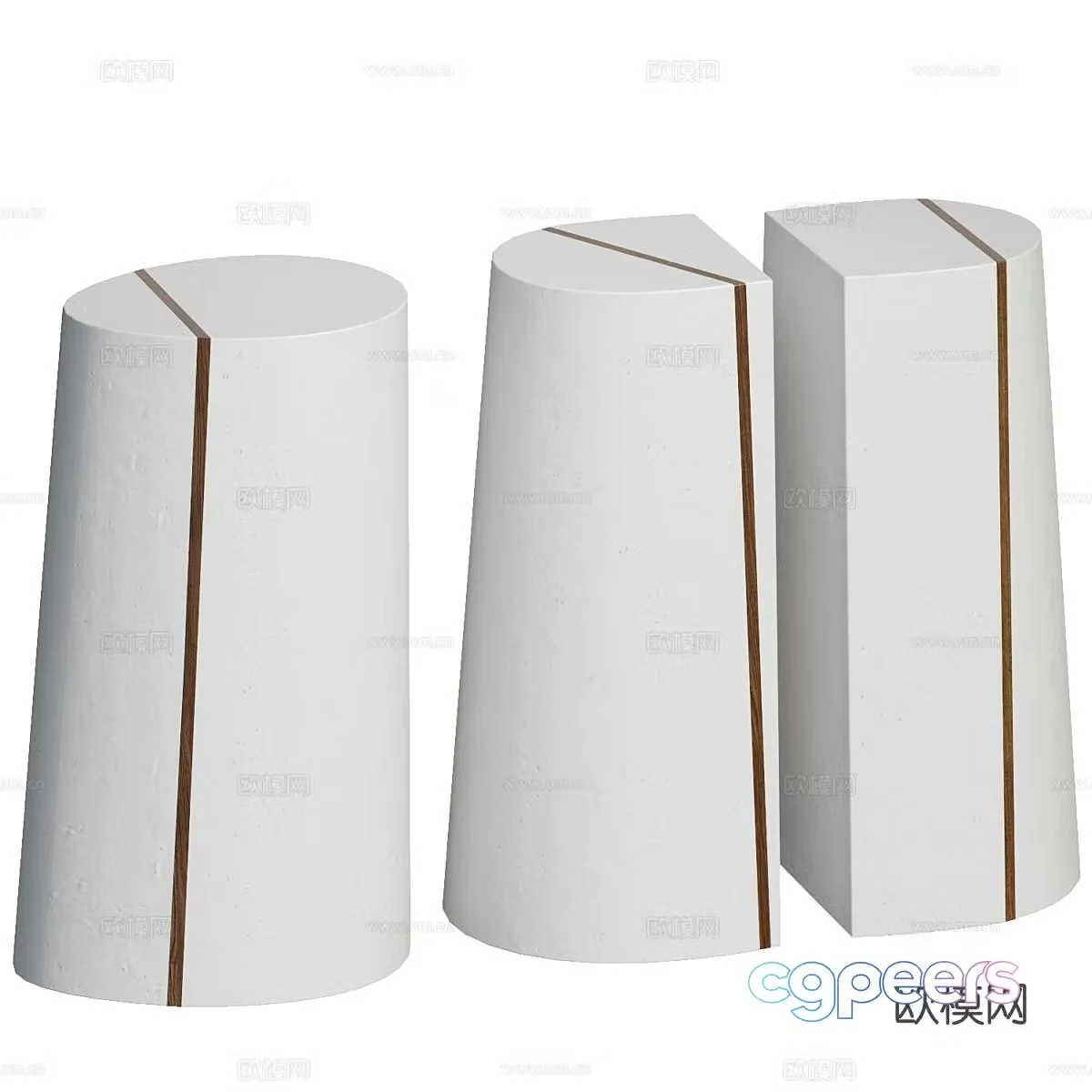 Modern simple tea table coffee table simple tea table light luxury tea table 3D model
