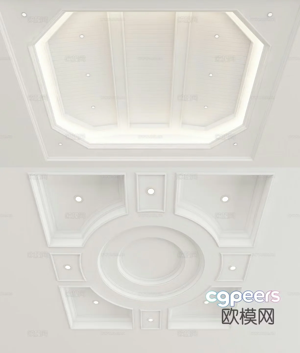American ceiling 3D model