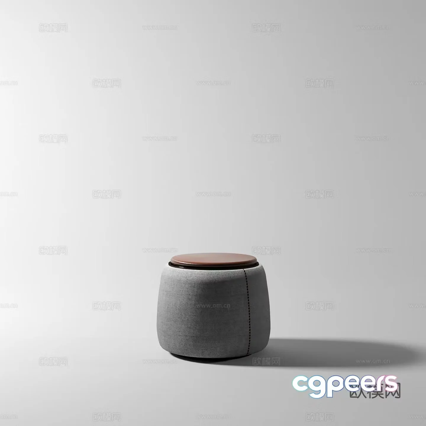 Modern stool sofa stool 3D model