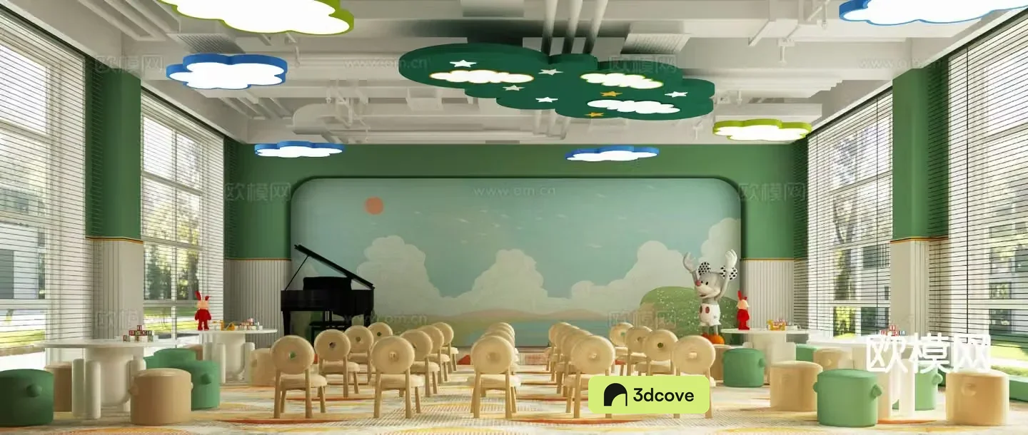 Modern kindergarten nursery