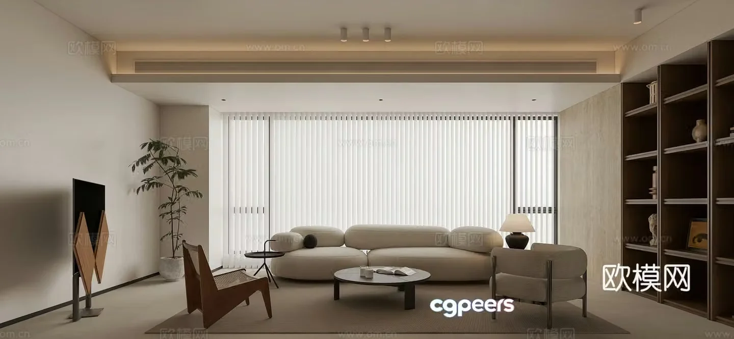 Wasabi Living Room 3D Model