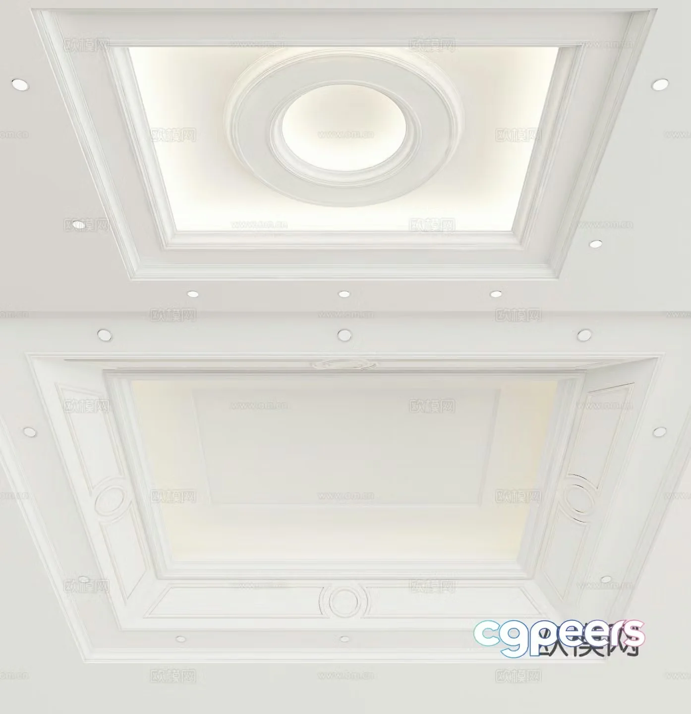 European style ceiling 3D model