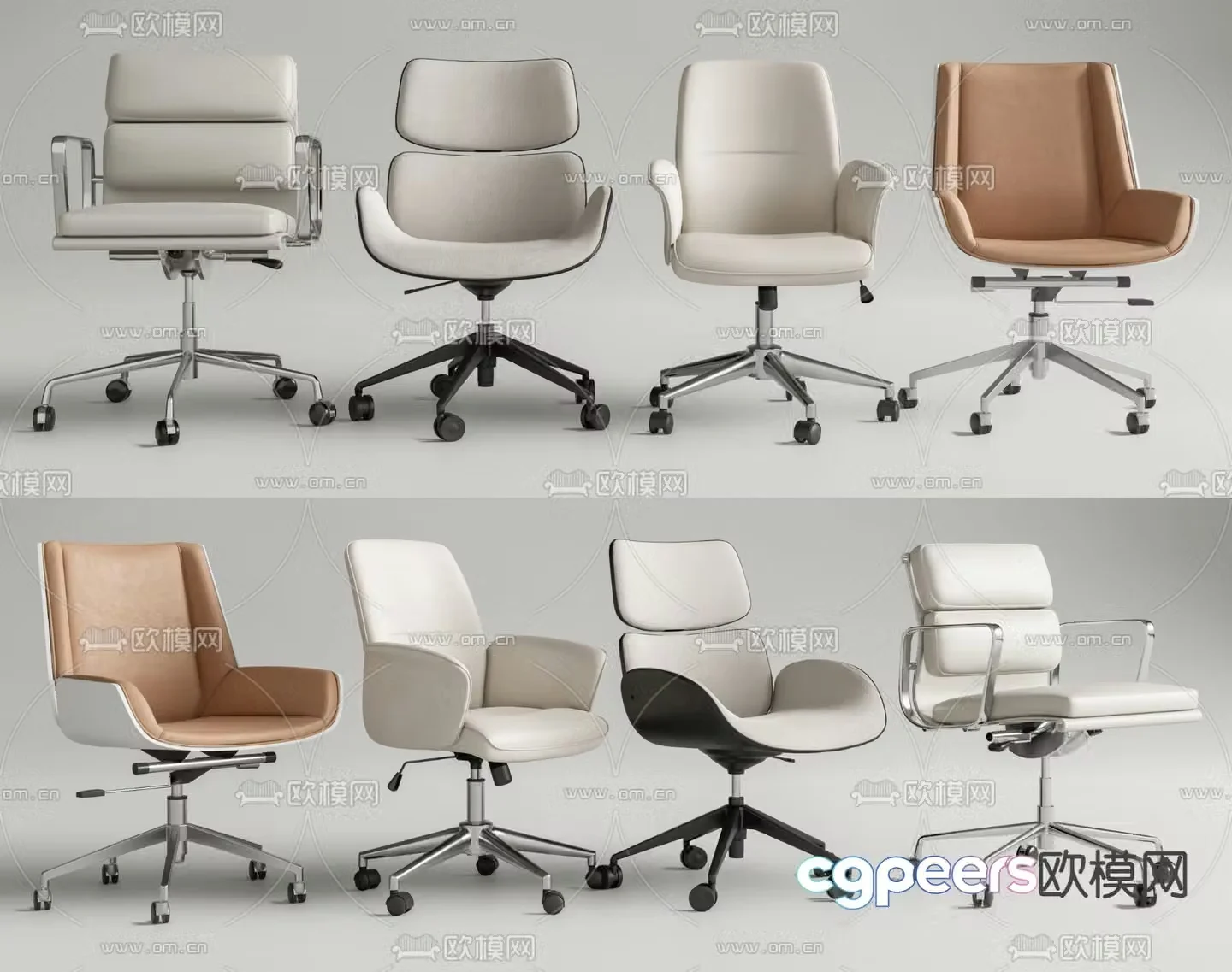 Office chair staff chair executive chair 3d model