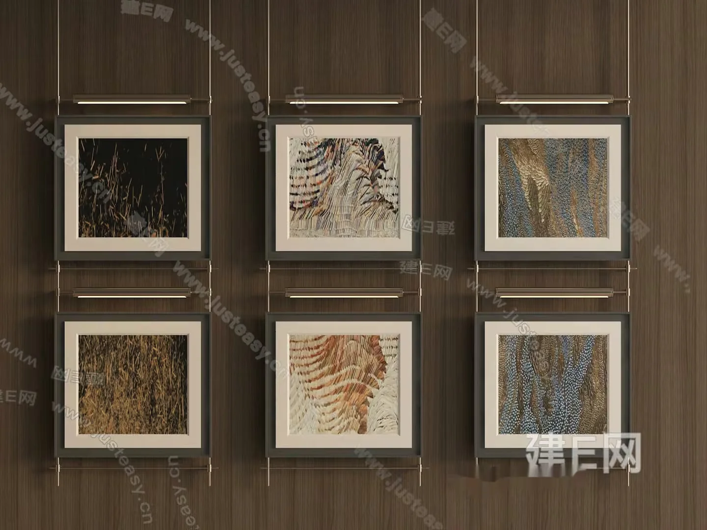 Modern Art Prints 3D Model – 12239 – VRAY Render
